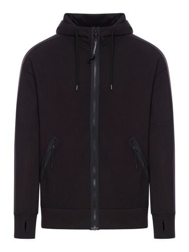 C. P. Company Diagonal Raised Fleece Goggle Zipped Hooded Sweatshirt - C.P. Company - Modalova