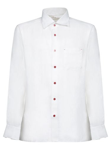 Kiton White Linen Shirt - Kiton - Modalova