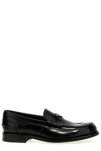 Prada Triangle-logo Slip-on Loafers - Prada - Modalova