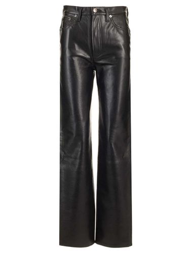 S Pinch Waist Long Leather Trousers - AGOLDE - Modalova