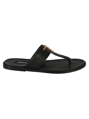 Tom Ford Logo Thong Sliders - Tom Ford - Modalova