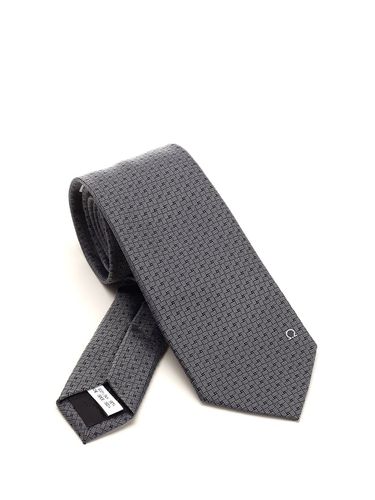 Ferragamo Jacquard Silk Tie - Ferragamo - Modalova