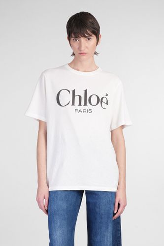 Chloé T-shirt In White Cotton - Chloé - Modalova