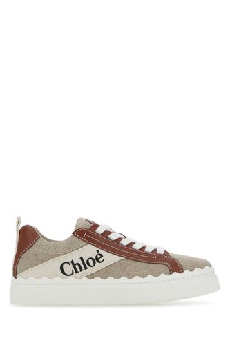 Multicolor Fabric And Leather Lauren Sneakers - Chloé - Modalova