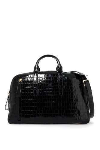 Tom Ford Black Croco Bowling Bag - Tom Ford - Modalova