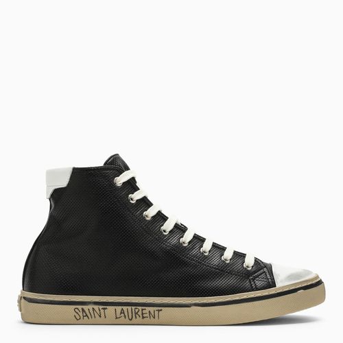 Black Leather High Trainer - Saint Laurent - Modalova