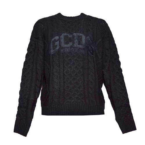 GCDS Logo Braids Knitted Jumper - GCDS - Modalova