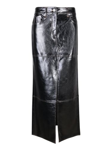 Long Split Faux Leather Skirt - STAND STUDIO - Modalova