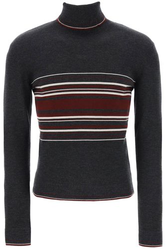 Striped Turtleneck Sweater - Dolce & Gabbana - Modalova