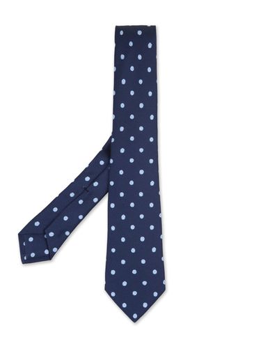 Tie With Micro Polka Dot Pattern - Kiton - Modalova