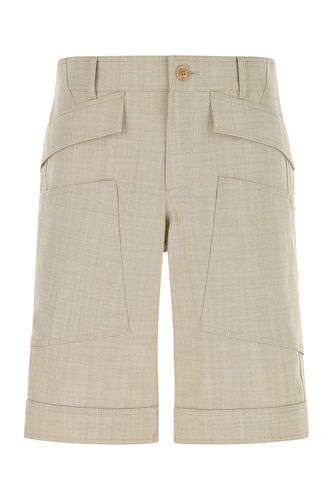Burberry Sand Wool Bermuda Shorts - Burberry - Modalova