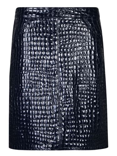 Crocodile Motif Black Skirt - Tom Ford - Modalova