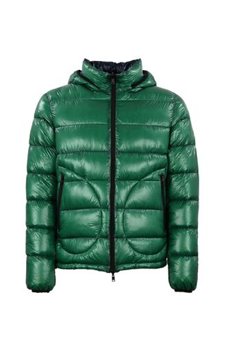 Reversible Green Blue Down Jacket - Herno - Modalova