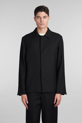 Mike Casual Jacket In Black Wool - costumein - Modalova