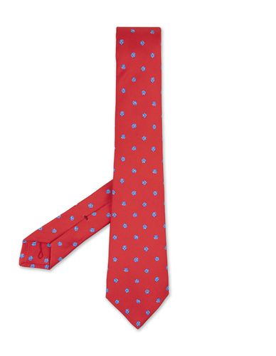 Tie With Micro Polka Dot Pattern - Kiton - Modalova