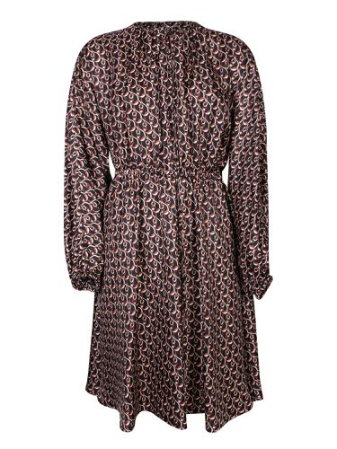 Gucci Patterned Brown Midi Dress - Gucci - Modalova