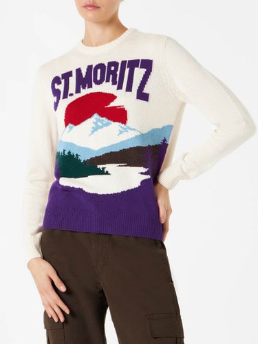 Woman Crewneck Sweater With St. moritz - MC2 Saint Barth - Modalova