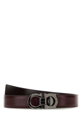 Grape Leather Reversible Belt - Ferragamo - Modalova