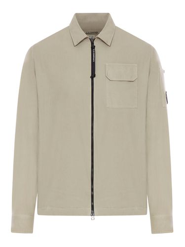 C. P. Company Gabardine Overshirt With Zip - C.P. Company - Modalova