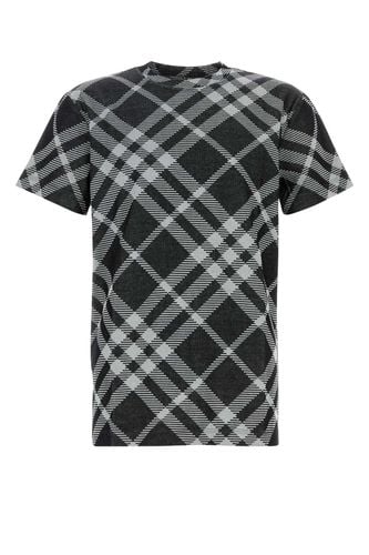 Printed Stretch Cotton Blend T-shirt - Burberry - Modalova