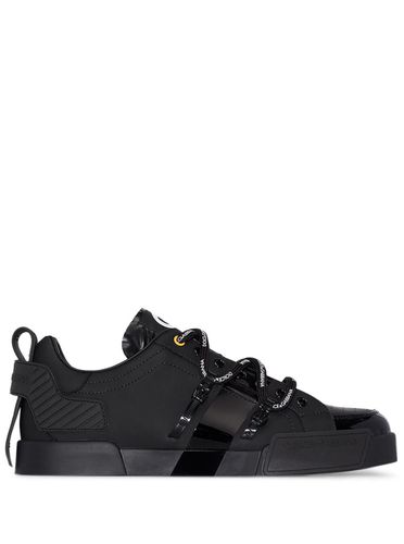 Mans Portofino Leather Sneakers - Dolce & Gabbana - Modalova