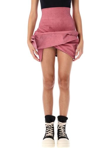 High Waist Draped Mini Skirt - Rick Owens - Modalova