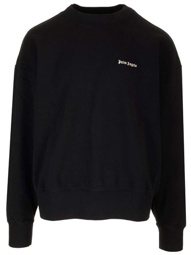 Sweatshirt With Front And Back Logo - Palm Angels - Modalova