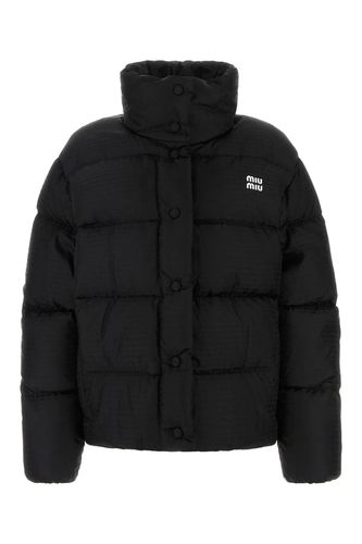 Miu Miu Black Nylon Down Jacket - Miu Miu - Modalova