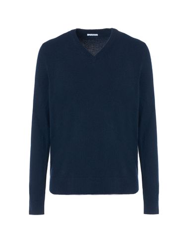 Malo Blue Crewneck Sweater - Malo - Modalova