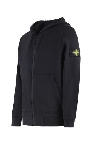 Stone Island Cotton Full Zip Hoodie - Stone Island - Modalova