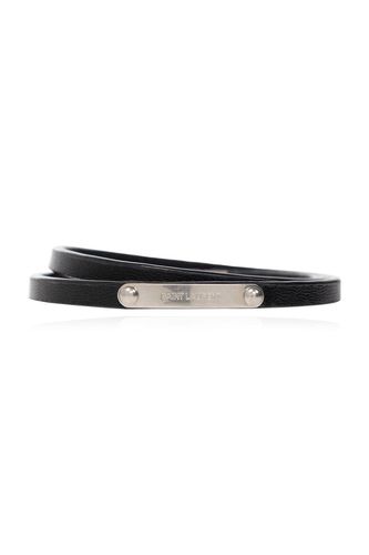 Logo Engraved Double-wrap Bracelet - Saint Laurent - Modalova