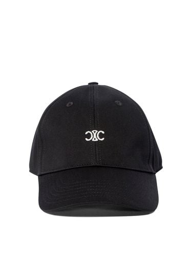 Triomphe Logo Embroidered Baseball Cap - Celine - Modalova