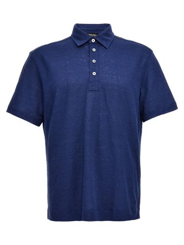 Zegna Linen Polo Shirt - Zegna - Modalova