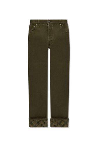 Tapered Leg Turn-up Hem Jeans - Burberry - Modalova