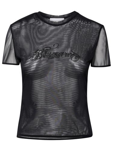 Blumarine Black Nylon T-shirt - Blumarine - Modalova