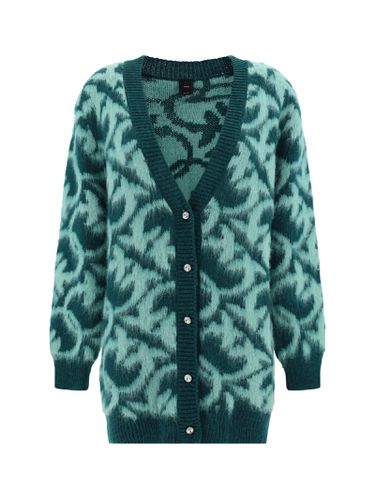 Pinko Cardigan With Monogram Motif - Pinko - Modalova