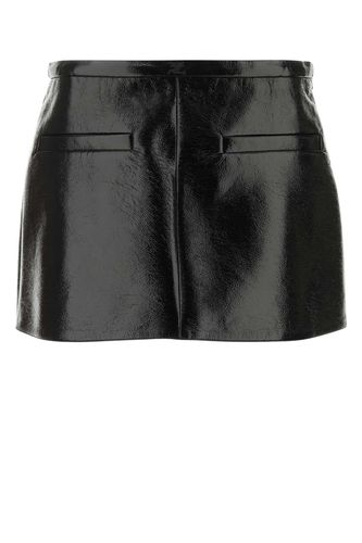 Courrèges Black Vinyl Mini Skirt - Courrèges - Modalova