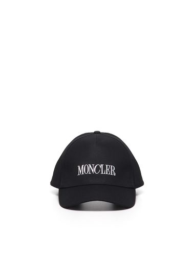 Cotton Hat With Logo Lettering - Moncler - Modalova