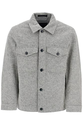 Reflective Wool Blend Shirt Jacket - Woolrich - Modalova