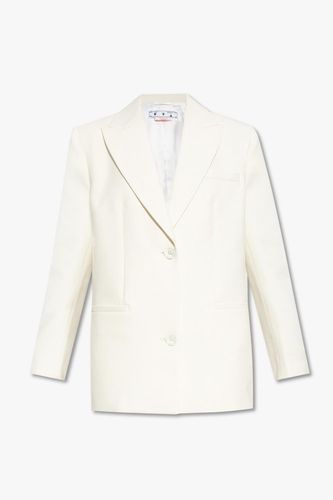 Off-White Single-breasted Blazer - Off-White - Modalova