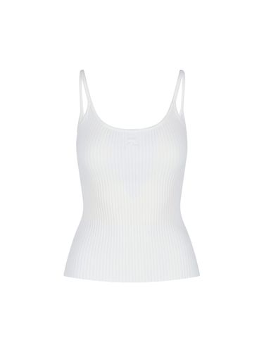 Courrèges Ribbed Logo Top - Courrèges - Modalova