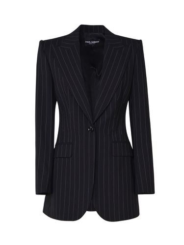 Striped Long Sleeve Blazer - Dolce & Gabbana - Modalova