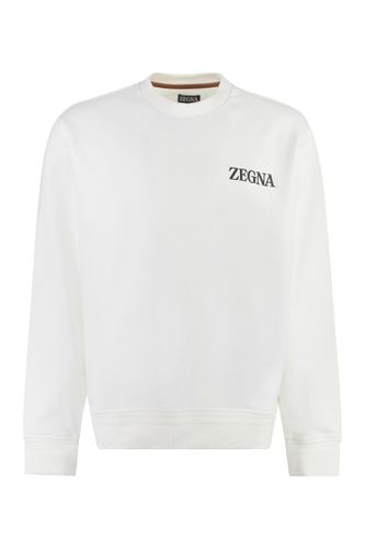 Zegna Cotton Crew-neck Sweatshirt - Zegna - Modalova