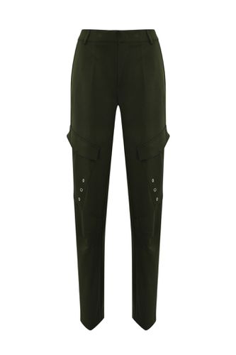 Camila Cargo Trousers In Gabardine - Dondup - Modalova