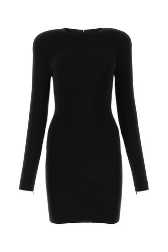 Balenciaga Black Twill Mini Dress - Balenciaga - Modalova