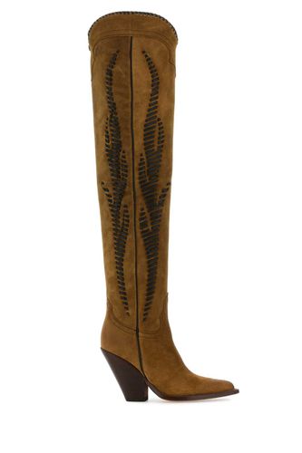 Suede Hermosa Twist Over-the-knee Boots - Sonora - Modalova