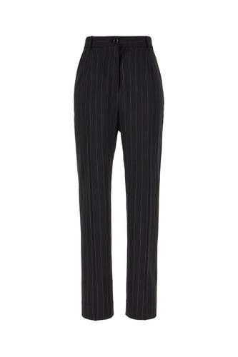 Embroidered Stretch Wool Pants - Dolce & Gabbana - Modalova