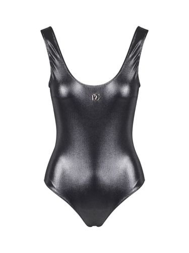 Kim Metallic U-neck Swimsuit - Dolce & Gabbana - Modalova