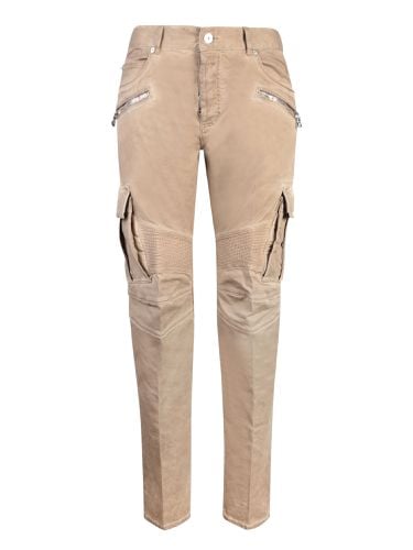 Zip Detailed Tapered Leg Trousers - Balmain - Modalova