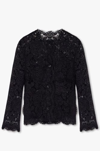 Single Breasted Lace Jacket - Dolce & Gabbana - Modalova